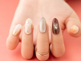 ミラーフラワーネイル