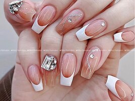 クリスマス/冬ネイル/ツイード