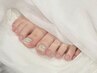 ＃フットネイル ［ケア＆オフ無料］親指アートやり放題　￥6360