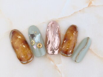 アッサンブレ(Assembler)/べっこうミラーネイル