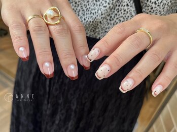 アンネ 東心斎橋店(ANNE)/秋のちぐはぐネイル ari