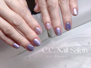 シーシーネイルサロン 池袋(C.C.Nail salon)/2色ネイル.