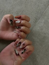 鉱石ニュアンスネイル