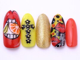 柄×柄！デザインネイル