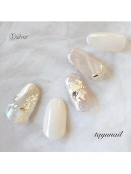 たゆ ネイル(たゆnail)/シルバーネイル☆