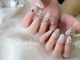 ホワイト×クリアグラデーション