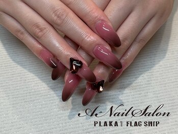 エーネイルサロン プラーカ本店(A-Nail Salon)の写真/《付替オフ込》長さだしエアジェル★不揃いな自爪も長さ出しでスラリと綺麗な女性らしい指先美人に♪