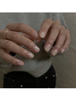グラウネイル(glaw nail)/ワンカラー+スタッズ