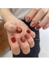 ジュアネイル(jouer nail)/ブラウン　ニュアンスネイル☆