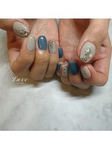 ネイルサロンリュクス (nailsalon Luxe)/スモーキーブルーデザイン
