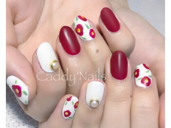 キャディーネイルズ(Caddy' Nails)/ツバキネイル　フラワーアート