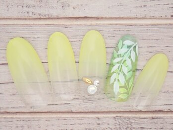 ワンネイル(ONE NAIL)/#ボタニカル#リーフネイル#夏