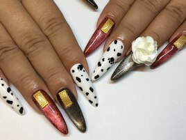 ダルメシアンスカルプネイル