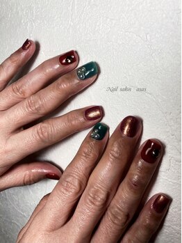 アザス(asas)/クリスマスネイル