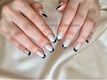 ミルズ オモテサンドウ(MILS omotesando)/フレンチ(グレー×ネイビー)