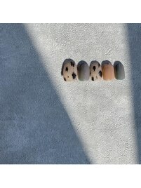くずしヒョウ柄