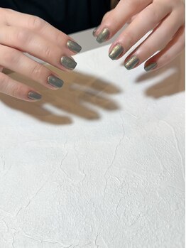 アイラッシュサロン エン(en.)/ブルー系ネイル