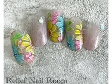 リリーフネイルルーム(RELiEF NAiL ROOM)の雰囲気（最新のデザインジェルも豊富です♪）
