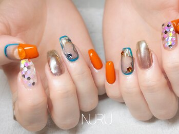 ヌル ネイル 新宿(NURU NAIL)/夏/個性派/アート/ミラー