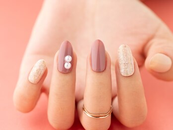 ヴァンネイル(VINGT NAIL nail&eye beauty)/春のツイードネイル