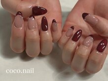 ココネイル 吉祥寺(coco.nail)/透明感　ボルドー　