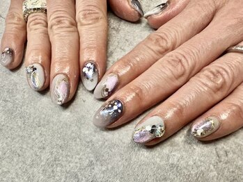 ネイルサロンファストネイルプラス 新宿店(FAST NAIL PLUS)/2025夏ネイル【マグネット】