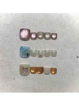 定額トレンドフットネイル¥6600
