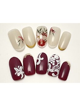 手描きアートが得意なサロン