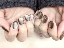 透明感マグネットネイル