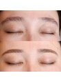 ジェイフェリーク(J Feerique) アイブロウWaxのbefore、afterです。