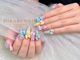 パステル×立体リボン×ビジュー
