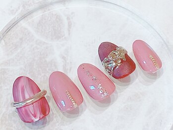 ブレスネイル(brace Nail)/ねんどジェル+チェーンデザイン