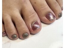 ネイルクイックオアシス ペリエ千葉店/フットジェルコース+アート