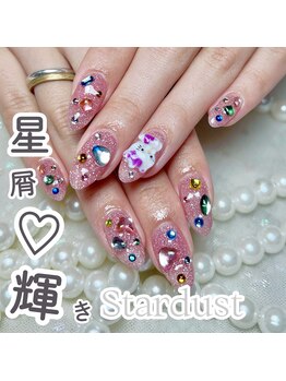 ナユキ 北千住店(NA.YUKI)/キラキラストーンxボルドー