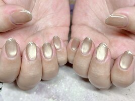 透明感マグネットネイル