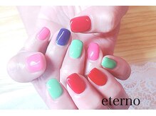 エテル(eterno)/カラフルデザインネイル