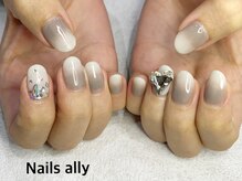 ネイルズアリー 立川店(Nails ally)/ビジュー×スワロフスキー×秋冬