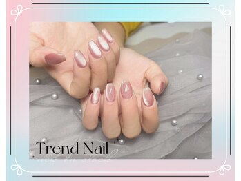 トレンドネイルスタジオ(Trend Nail Studio)/滲み出るピー玉ネイル