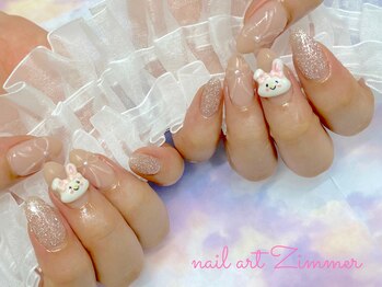 ネイルアート ジマー/60minart＋持ち込みパーツ