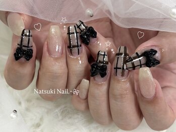 チェック柄ネイル【060】