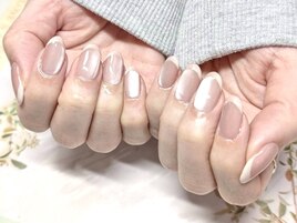 透明感マグネットネイル