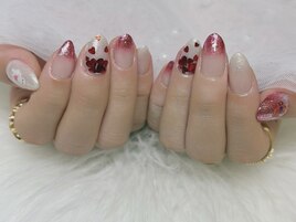 ハートホロネイル