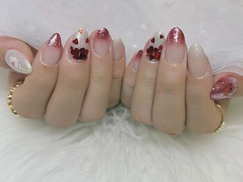 ハートホロネイル