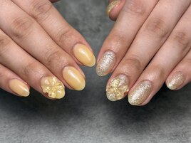 春カラーのリボンがポイント