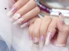ホワイトレースネイル/スカルプ