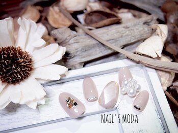 ネイルズ モダ(NAIL'S MODA)/3月の新作デザイン/宝石ネイル