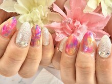 ディーネイル 京橋(D-nail)/立和名/夏イチオシ☆虹色ネイル