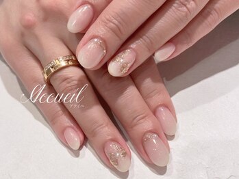 アクイユ 銀座店(ACCUEIL)/キラキラネイル