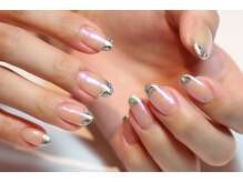 パディネイルズ(PADDY NAILS)/NEW！ガラスフレンチ ×ミラー！