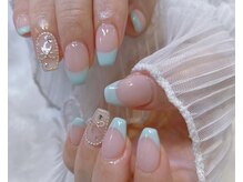 リロウ(relow)/カラーフレンチ/チェーンネイル